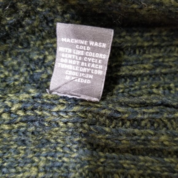 ✅Womens S 89th & Madison Green Long Cardigan Sweater Chunky Cable Knit Duster - Picture 8 of 10